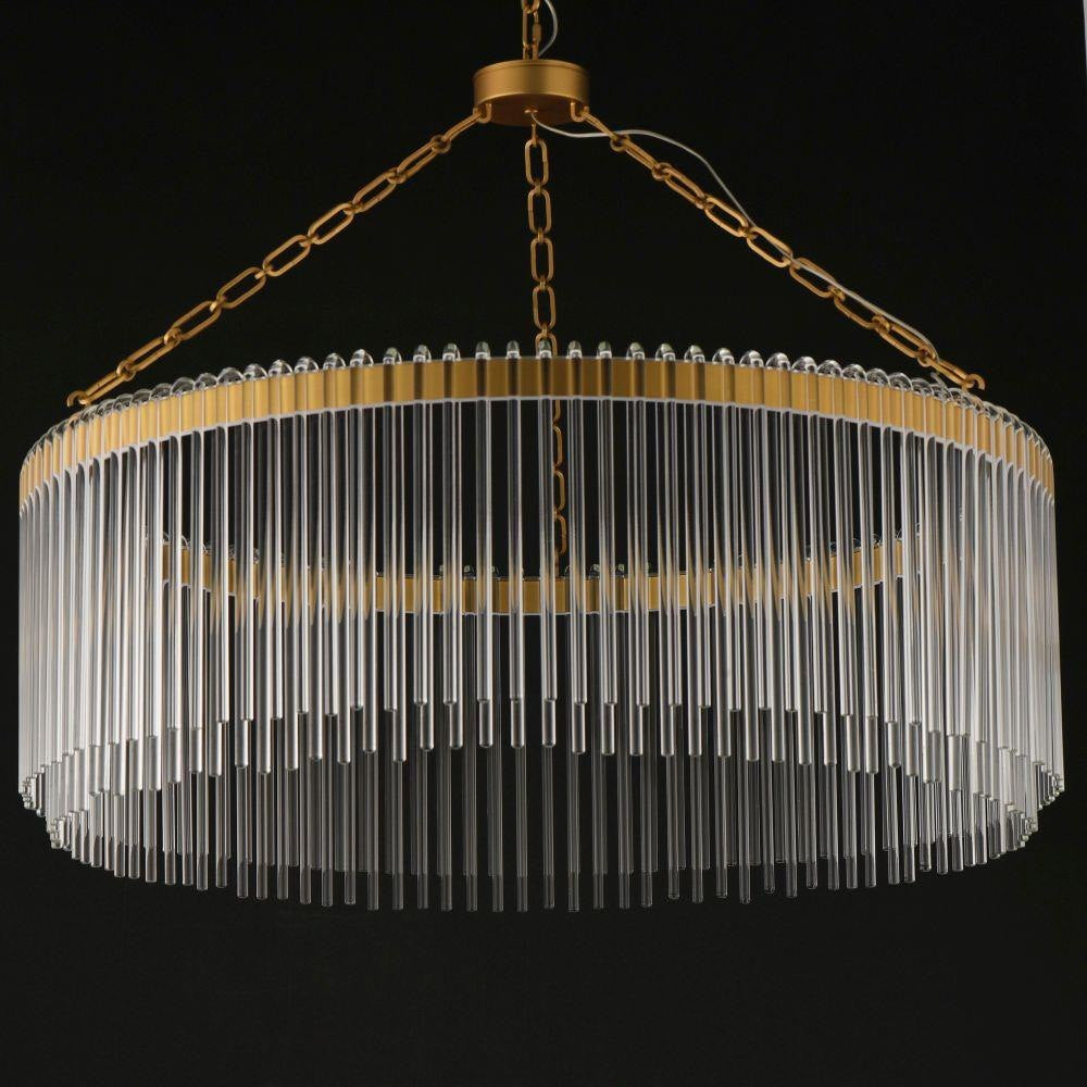 Maxim Lighting 38423CLNAB Jolie Chandelier Natural Aged Brass Close Up Unlit