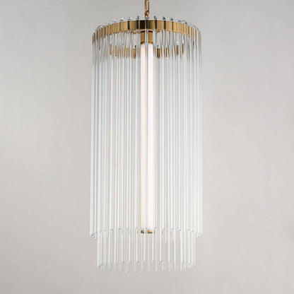 Maxim Lighting 38426CLNAB Jolie Natural Aged Brass Foyer Chandelier