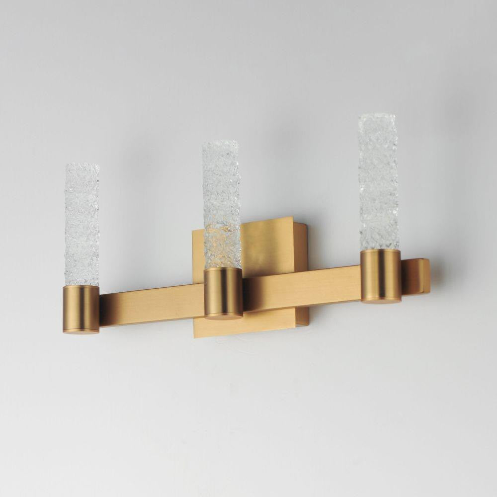 Maxim Lighting 38443IBNAB Duchess 3 Light Natural Aged Brass Bath Vanity Wall Light - Side Angle