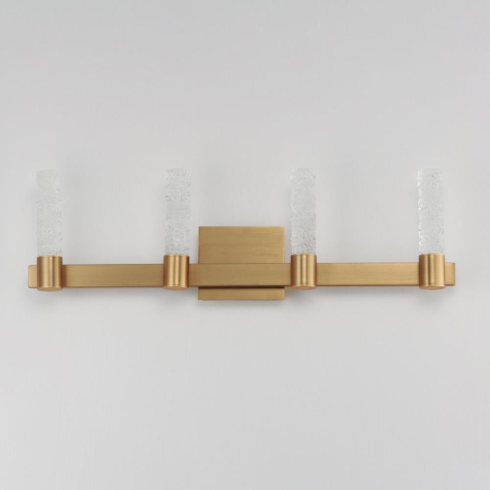 Maxim Lighting 38444IBNAB Duchess 4 Light Natural Aged Brass Bath Vanity Wall Light - Grey Background