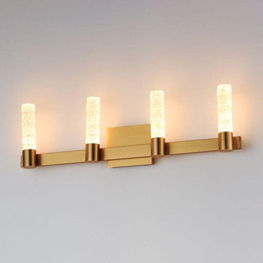 Maxim Lighting 38444IBNAB Duchess 4 Light Natural Aged Brass Bath Vanity Wall Light - Lit