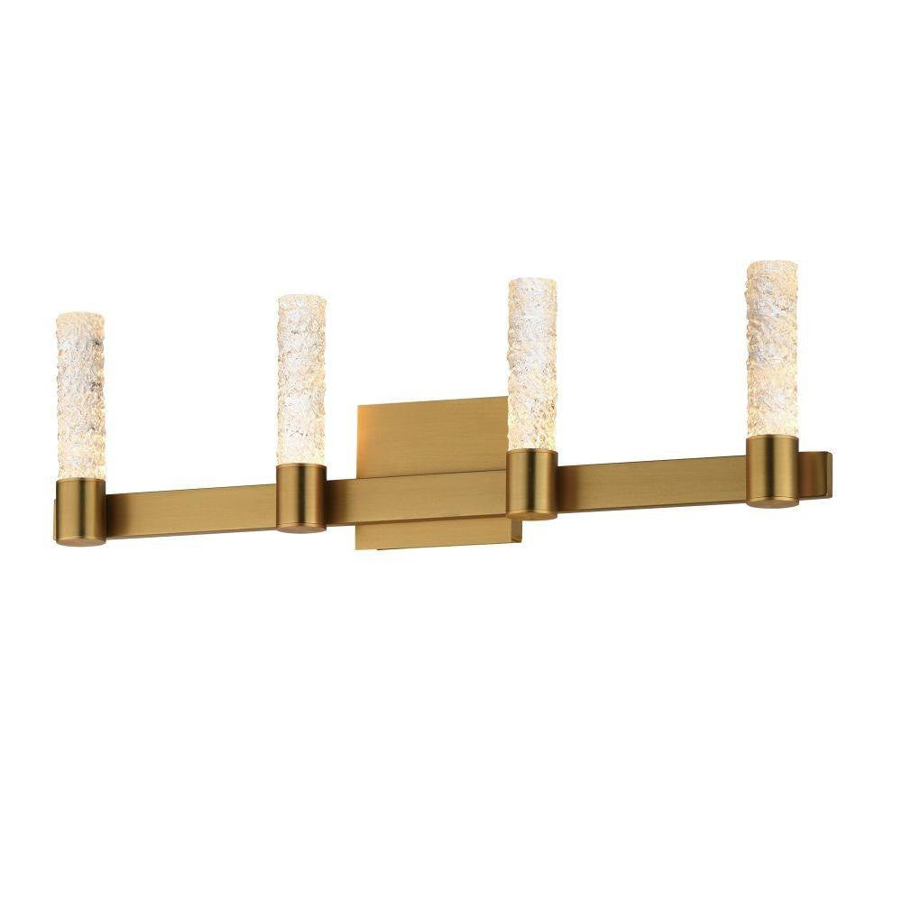 Maxim Lighting 38444IBNAB Duchess 4 Light Natural Aged Brass Bath Vanity Wall Light - White Background