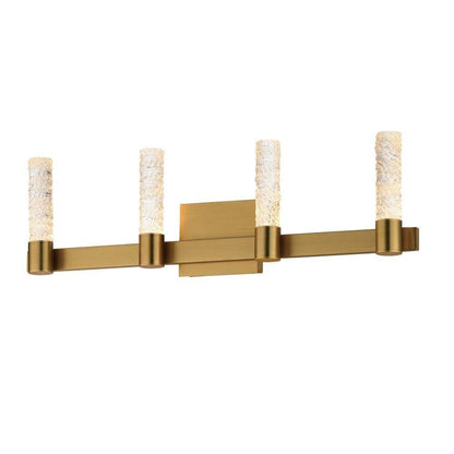 Maxim Lighting 38444IBNAB Duchess 4 Light Natural Aged Brass Bath Vanity Wall Light - White Background