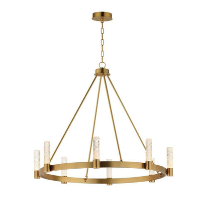 Maxim Lighting 38446IBNAB Duchess 8 Light 36 inch Natural Aged Brass Chandelier Ceiling Light - full product view on white background