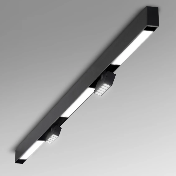 Eurofase Lighting 38454-011 6-ft Surface Mount w/ Lens + Multiple Spots, Black Finish