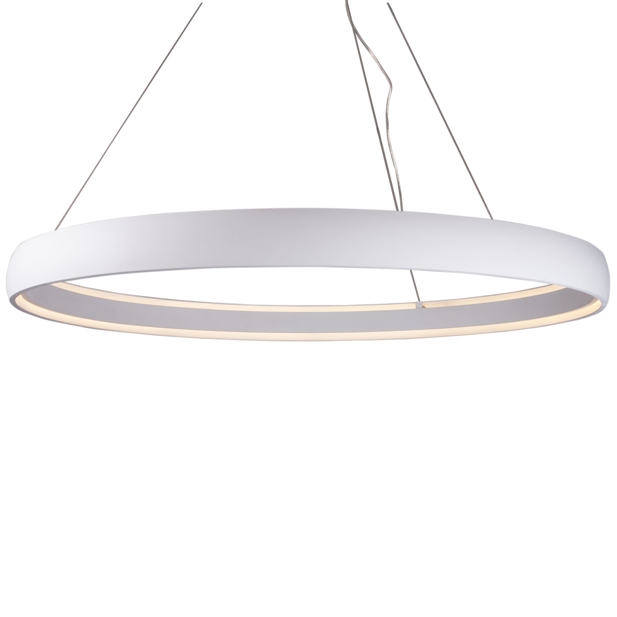 Kuzco Lighting PD22772-WH-UNV-010 Halo 72 inch LED Pendant in White with White Acrylic Diffuser, Color Temperature 3000K. Wattage 185W