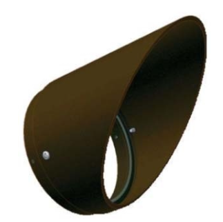 Orbit 38V-BR OPT VISOR FOR PAR38 BULLET W/ GLASS - Bronze Finish