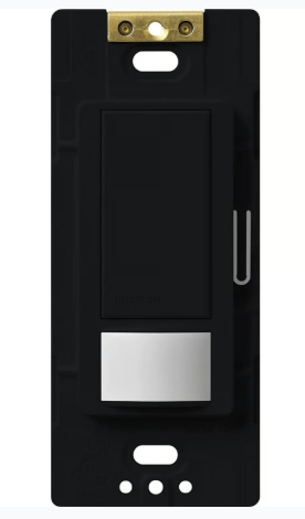 Lutron MS-VPS6M2-DV-BL Maestro Switch with Vacancy Sensor Dual Voltage 120V-277V / 6A Multi Location, Black Finish