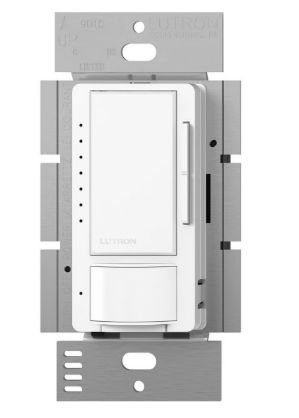 Lutron MSCL-VP153MH-WH Maestro CL Vacancy Sensor (Manual ON/Auto-OFF) and Dimmer, 600W Incandescent, 150W CFL or LED Single Pole / Multi Location Dimmer, White Finish