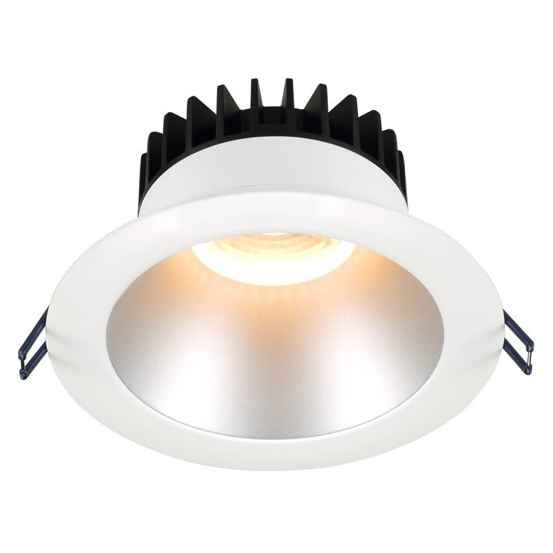 Lotus LED Lights LD6R-30K-SR-WT Lotus 6" Deep Regressed Led Downlight – 18W - Silver Reflector - White Trim - 3000K - 1,550 Lumens – 120V