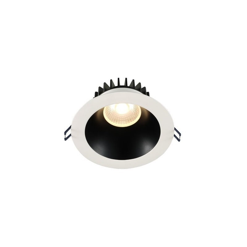 Lotus LED Lights LD6R-27K-BR-WT Lotus 6" Deep Regressed Led Downlight – 18W - Black Reflector - White Trim - 2700K - 1,500 Lumens – 120V