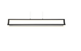 Eurofase Lighting 39322-012 Logan 38" Wide LED Linear Chandelier, Color Temperature 3000K, Wattage 70W, Black Finish