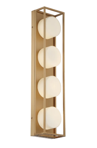 Eurofase Lighting 39334-015 Rover 4 Light 24" Wide LED Vanity Strip, Wattage 10W, Color Temperature 3000K, Gold Finish