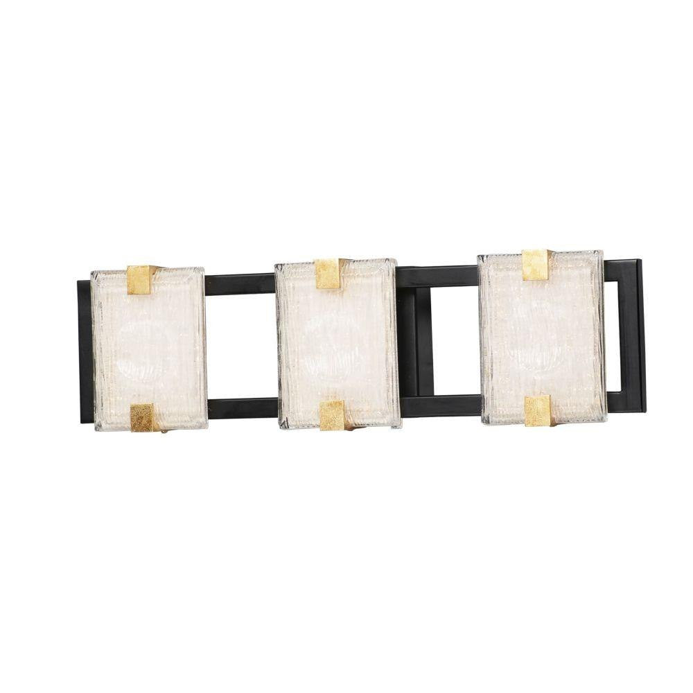 Maxim Lighting 39532CYBKGL Radiant 3 Light Bath Vanity Wall Light - Front View