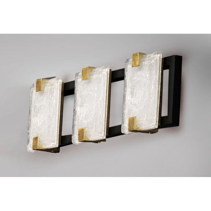 Maxim Lighting 39532CYBKGL Radiant 3 Light Bath Vanity Wall Light - Angle View