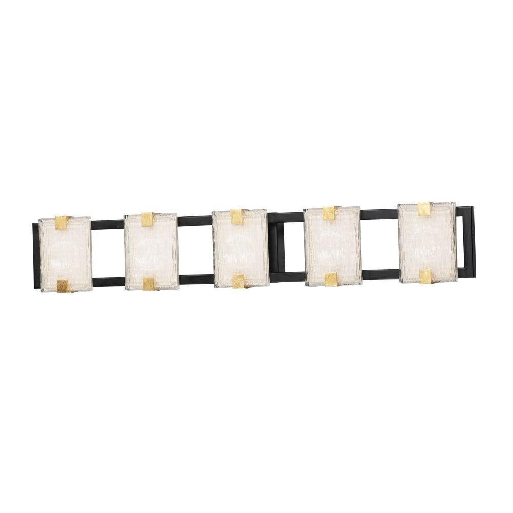 Maxim Lighting 39533CYBKGL Radiant 5 Light Bath Vanity Wall Light White Background