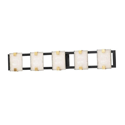 Maxim Lighting 39533CYBKGL Radiant 5 Light Bath Vanity Wall Light White Background