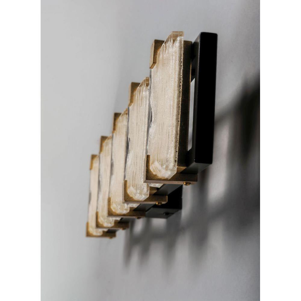 Maxim Lighting 39533CYBKGL Radiant 5 Light Bath Vanity Wall Light Side Angle View Mounted
