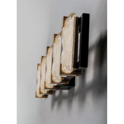 Maxim Lighting 39533CYBKGL Radiant 5 Light Bath Vanity Wall Light Side Angle View Mounted