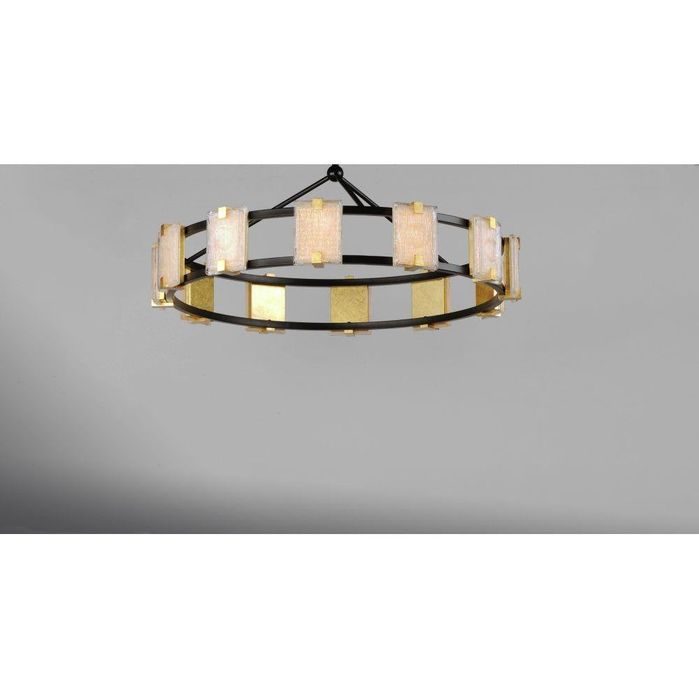Maxim Lighting 39536CYBKGL Radiant 12 Light Chandelier - Installed Ceiling View