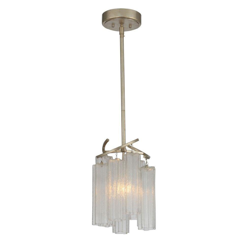 Maxim Lighting 39573WFLGS Victoria 1 Light Pendant Full View White Background