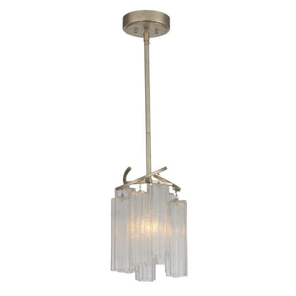 Maxim Lighting 39573WFLGS Victoria 1 Light Pendant Full View White Background