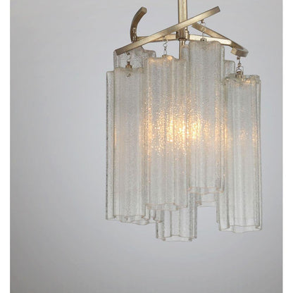 Maxim Lighting 39573WFLGS Victoria Pendant Waterfall Glass Detail Close-Up