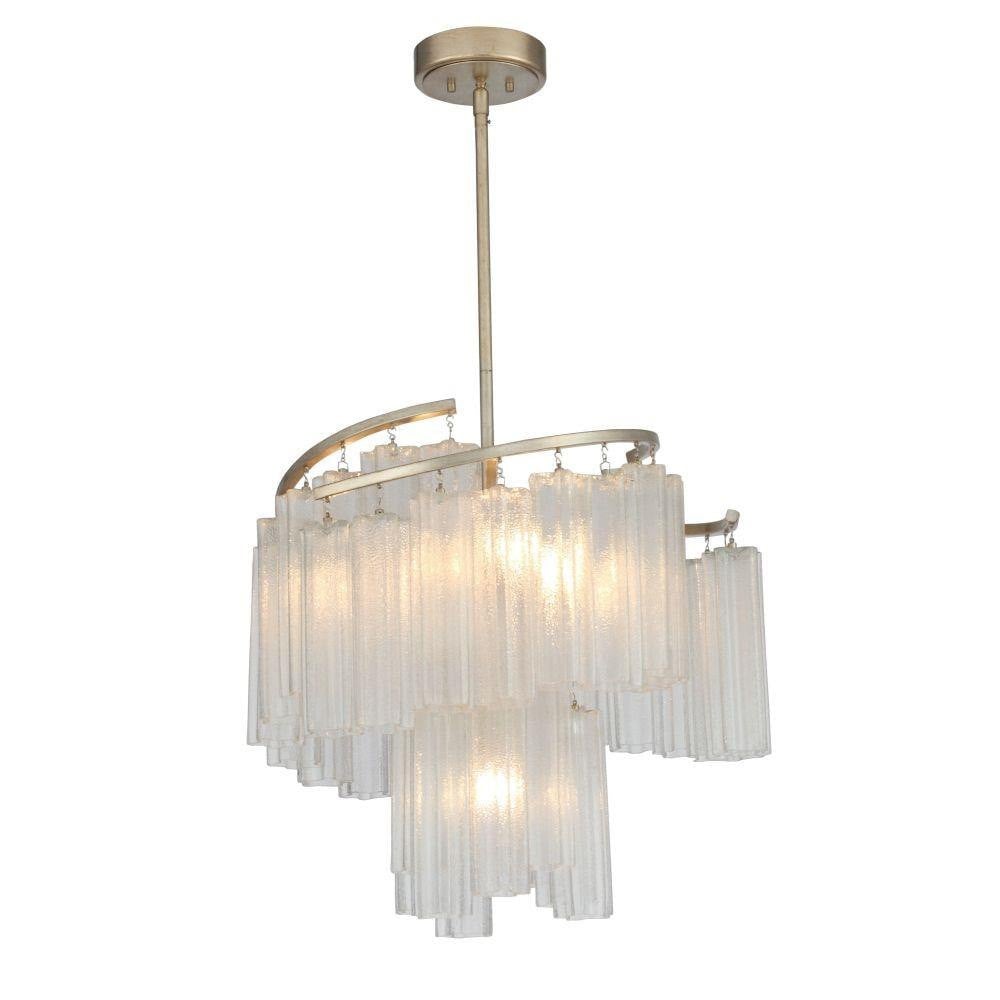 Maxim Lighting 39575WFLGS Victoria Golden Silver Pendant Ceiling Light - Main White Background View