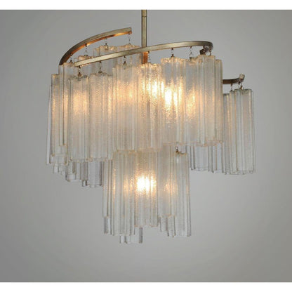 Maxim Lighting 39575WFLGS Victoria Golden Silver Pendant - Close Up Detail View