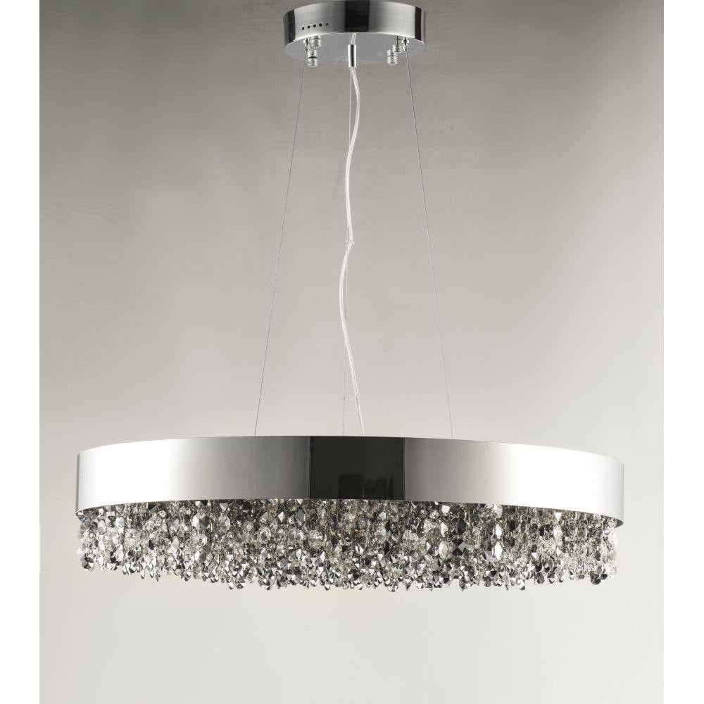 Maxim Lighting 39657MSKPC Mystic Pendant in Polished Chrome with Mirror Smoke Crystal - Studio View