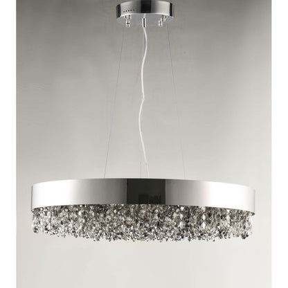 Maxim Lighting 39657MSKPC Mystic Pendant in Polished Chrome with Mirror Smoke Crystal - Studio View