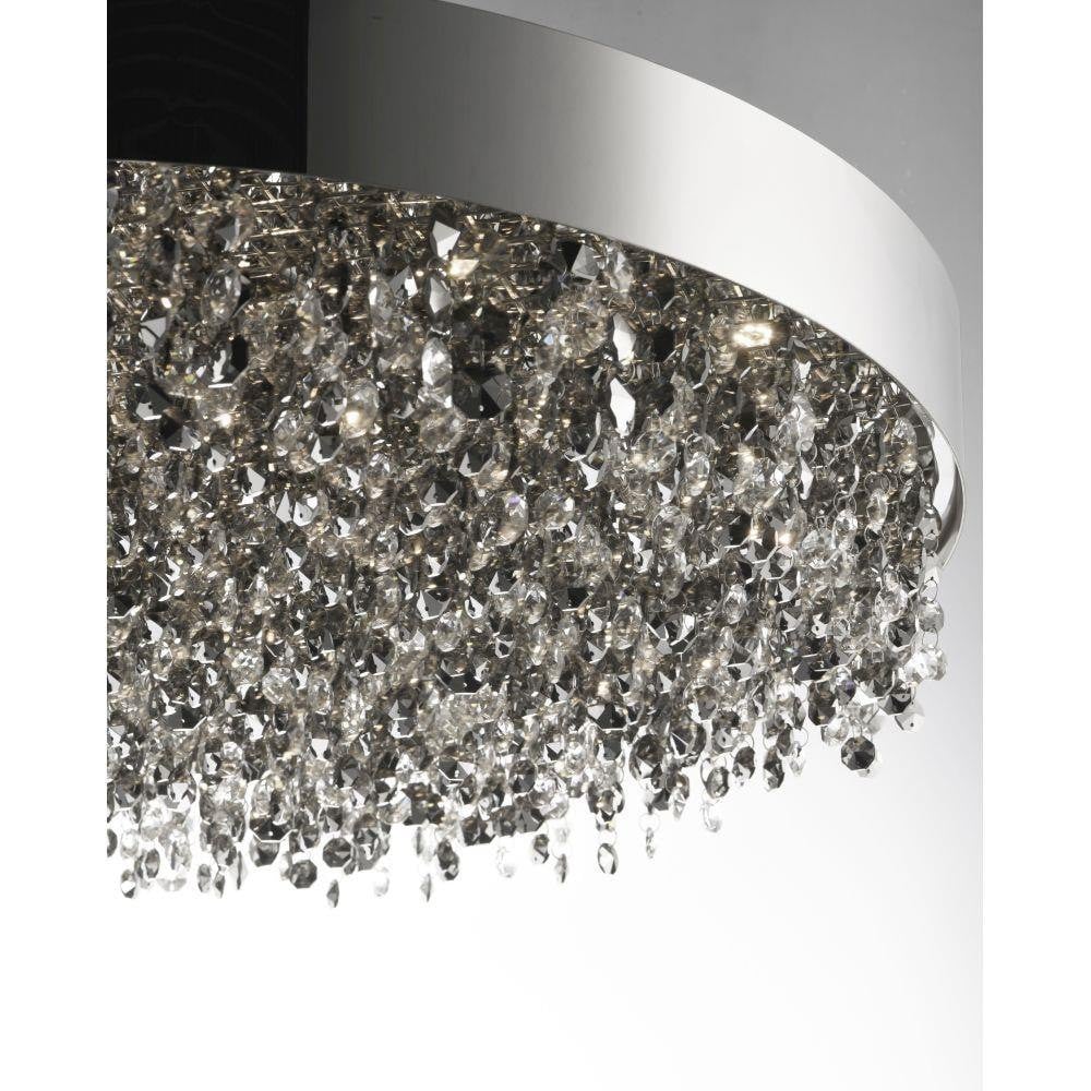 Maxim Lighting 39657MSKPC Mystic Pendant Mirror Smoke Crystal Detail Close-Up