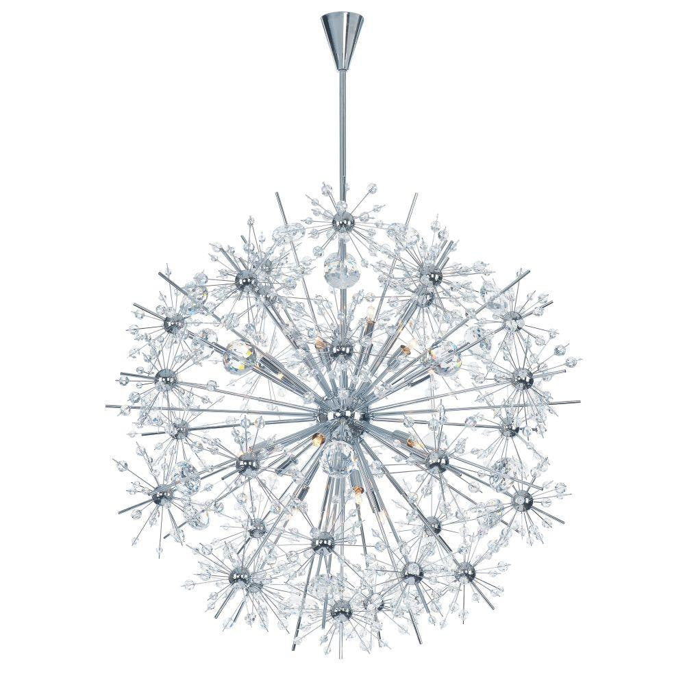 Maxim Lighting 39746BCPC Starfire 18 Light Polished Chrome Crystal Chandelier - Main Product View on White Background