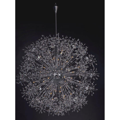 Maxim Lighting 39747BCPC Starfire 40 Light Polished Chrome Chandelier - Full view on dark background