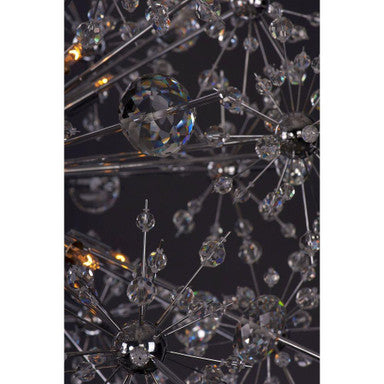 Maxim Lighting 39747BCPC Starfire 40 Light Polished Chrome Chandelier - Close-up detail of beveled crystal beads