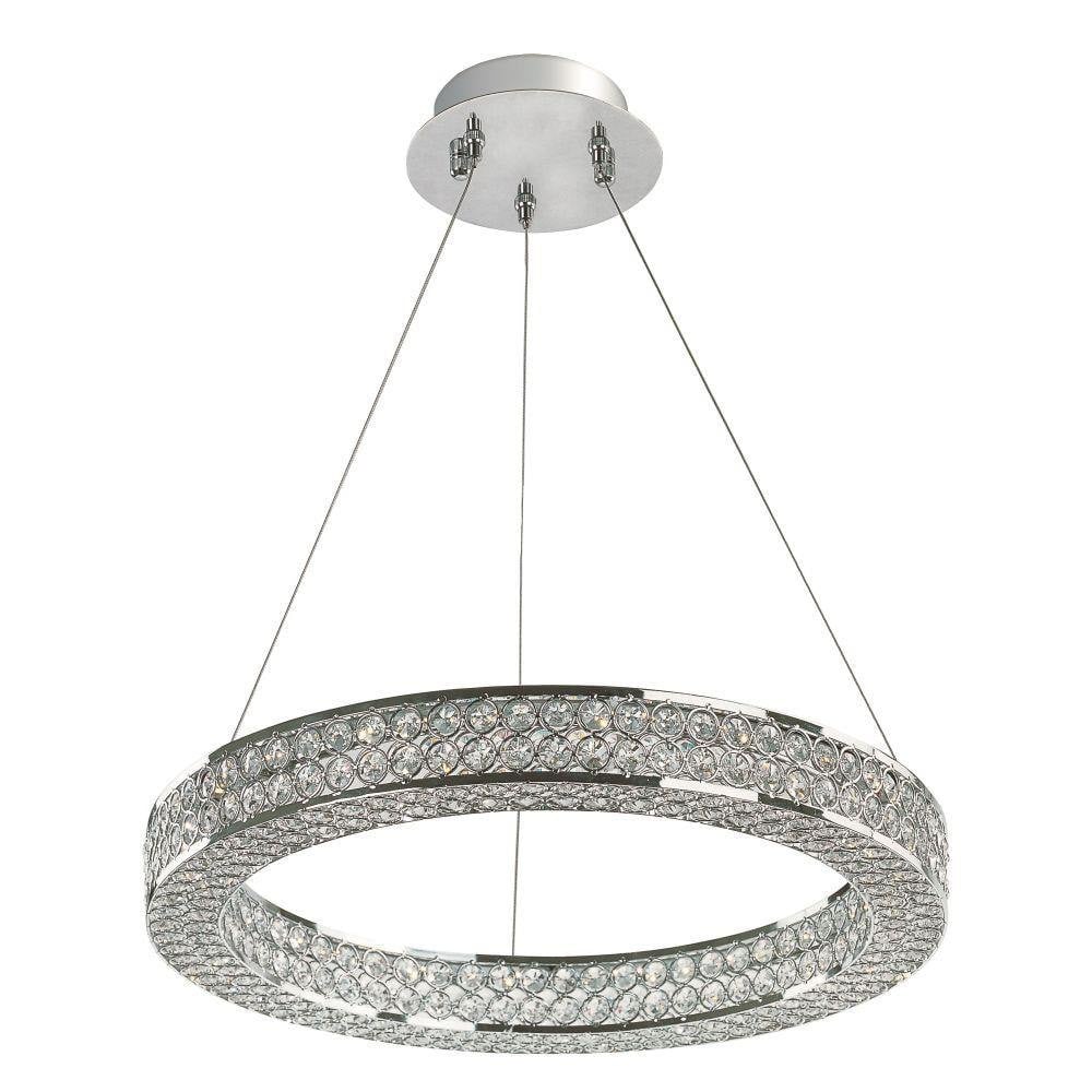 Maxim Lighting 39772BCPC Eternity 1 Light 20 Inch Polished Chrome Pendant Ceiling Light