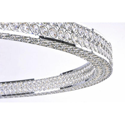Maxim Lighting 39774BCPC Eternity 1 Light 40 inch Polished Chrome Pendant Ceiling Light - Close Up Crystal Detail