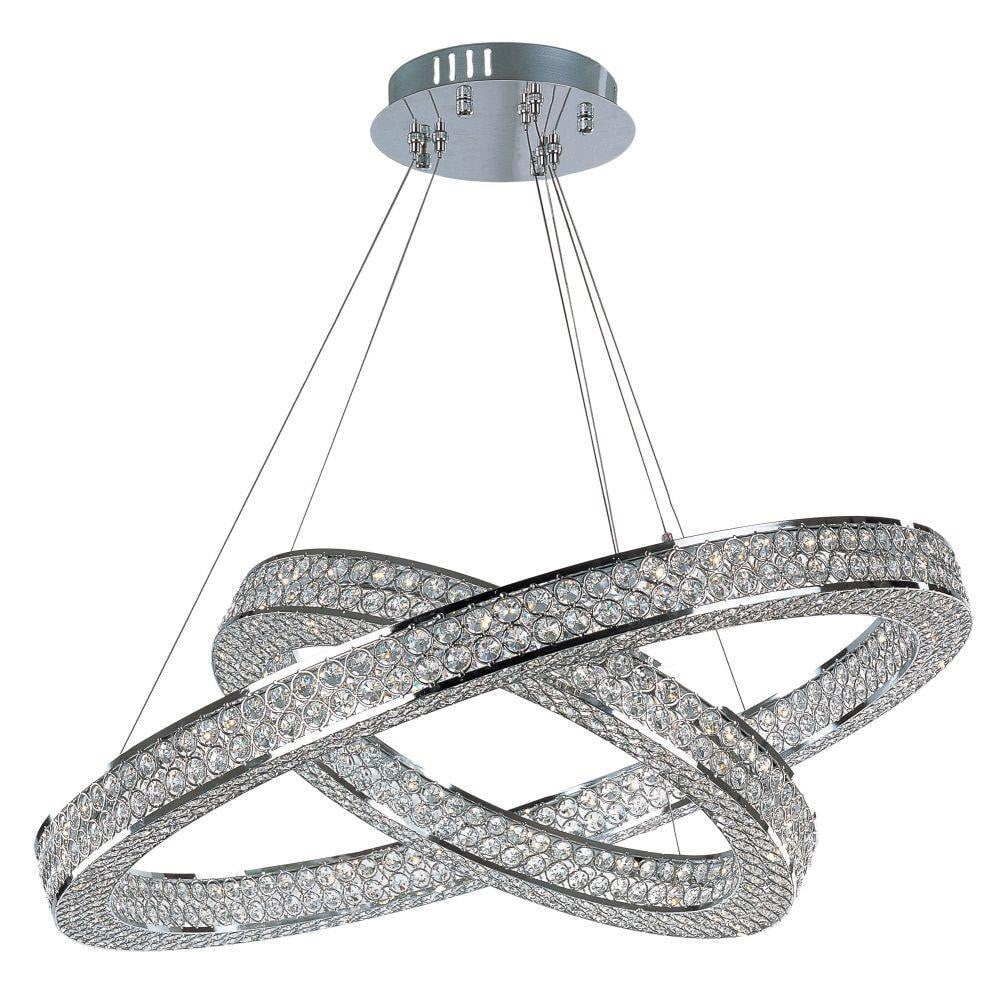 Maxim Lighting 39777BCPC Eternity 1 Light 30 Inch Polished Chrome Pendant Ceiling Light