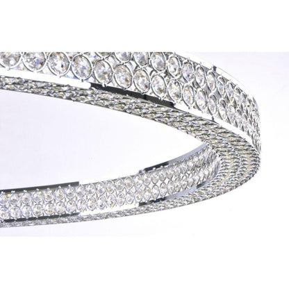 Maxim Lighting 39777BCPC Eternity 1 Light 30 Inch Polished Chrome Pendant Ceiling Light - Crystal Detail View