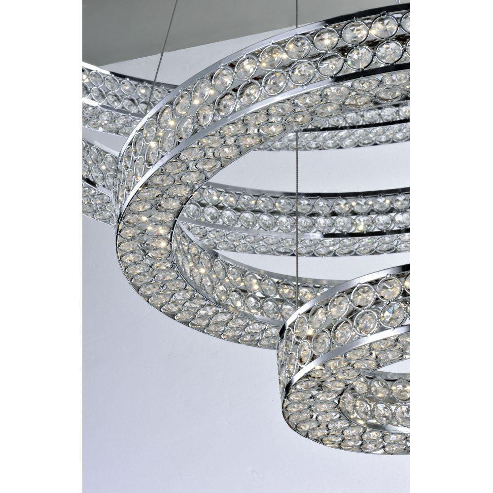 Maxim Lighting 39778BCPC Eternity LED Crystal Chandelier Polished Chrome Multi-Ring Close-Up Detail