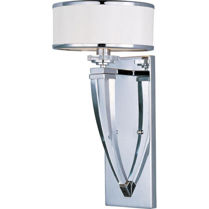 Maxim Lighting 39828BCWTPC Metro 1 Light 8.75 inch Polished Chrome Wall Sconce