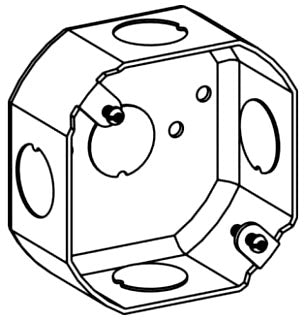 ORBIT 3RB-50 3-1/2" Octagon Box 1-1/2" Deep
