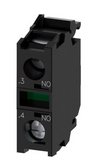 Siemens 3SU14001AA101BA0 Contact module with 1 contact element, 1 NO, screw terminal, for front plate mounting