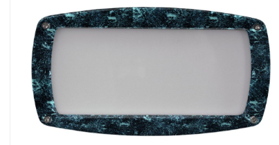 Dabmar Lighting DSL1016-VG Cast Aluminum Open Face Step Light, E26, No Lamp, Verde Green Finish