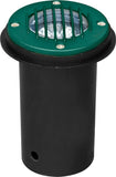 Dabmar Lighting LV300-L5-27K-G LED Cast Aluminum In-Ground Well Light w/ Grill, Color Temperature 2700K, Green Finish