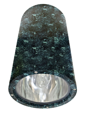Dabmar Lighting DW3760-L25F-65K-VG  LED Cast Aluminum Ceiling Fixture, E26, 120V-277V, Color Temperature 6500K, Verde Green Finish