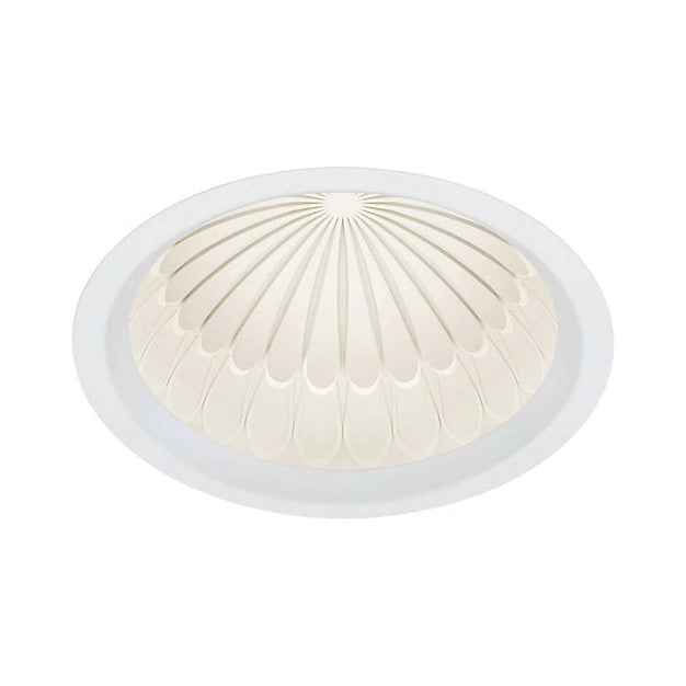 Visual Comfort Architectural EDIT12RF9WD3W Reflections 12" Indirect Downlight Flanged White Trim - Warm Dim(3000K-2000K) - Dome Pattern: Bloom