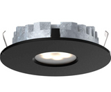 DALS Lighting 4001-CC-BK 3 Watt Super-Puck Recessed LED Puck Light - CCT Selectable - 150 Lumens - 12V - Black Finish