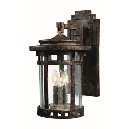 Maxim Lighting 40035CDSE Santa Barbara VX 3 Light Sienna Bronze Outdoor Wall Light