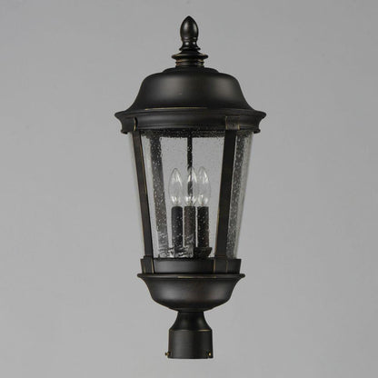 Maxim Lighting 40092CDBZ Dover VX 3 Light Bronze Outdoor Pole Post Mount - Side Angle View